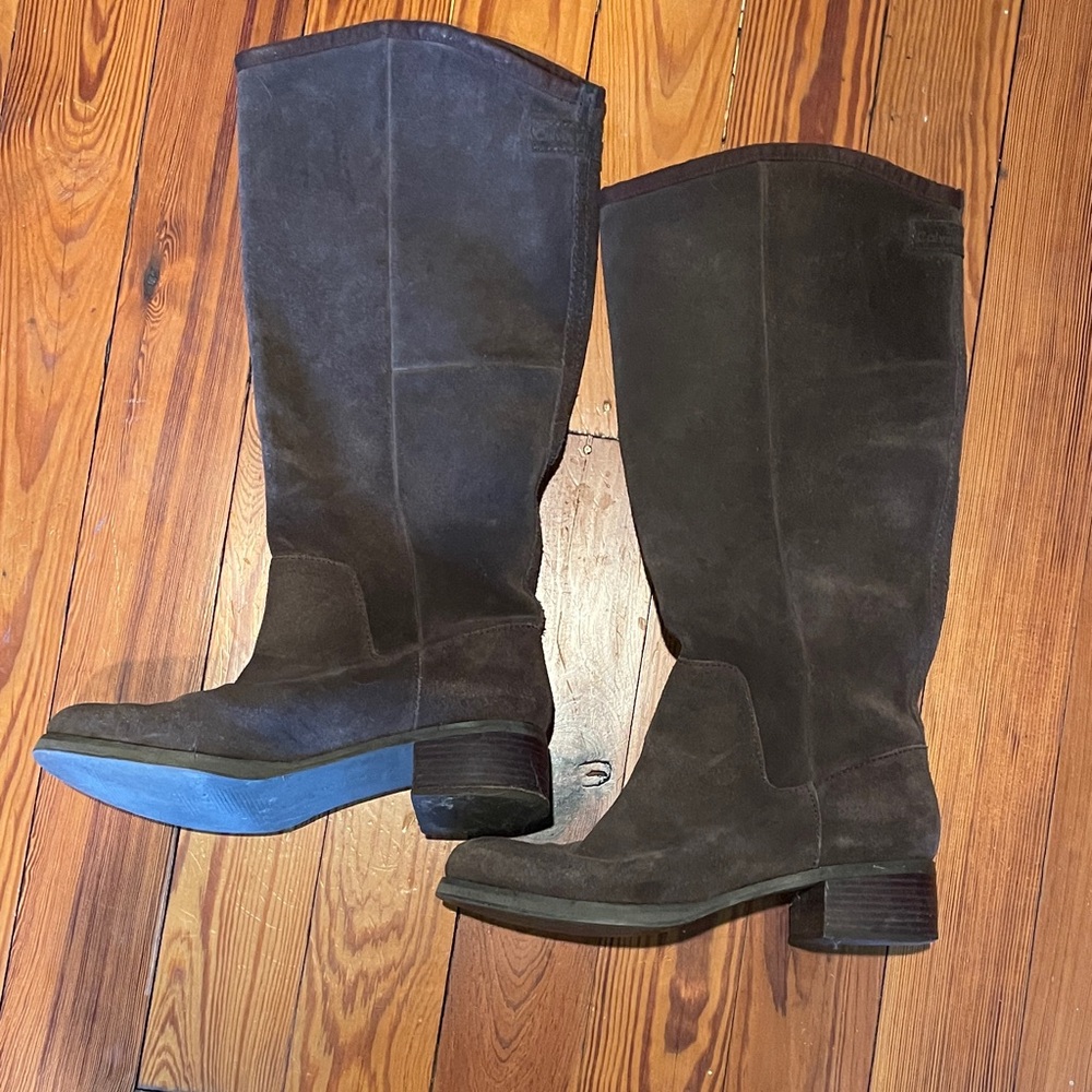 Calvin Klein Brown Boots Size 10 (can fit 10.5)
